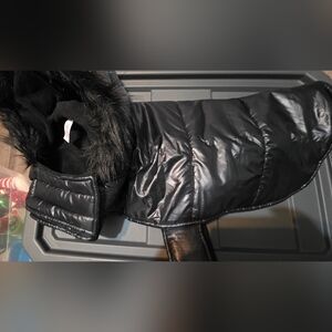 Justice Black Dog Puffer Jacket